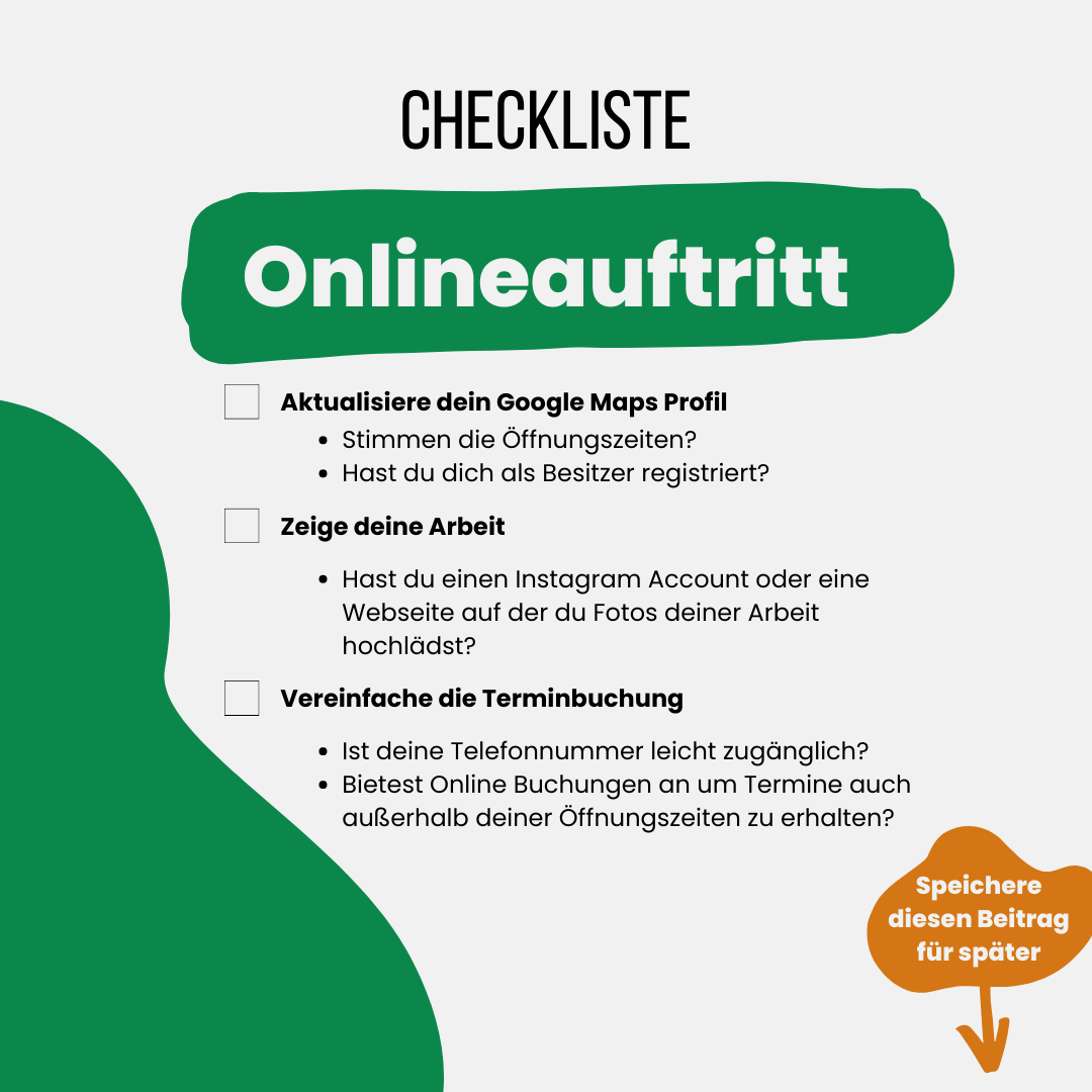 Checkliste online präsenz