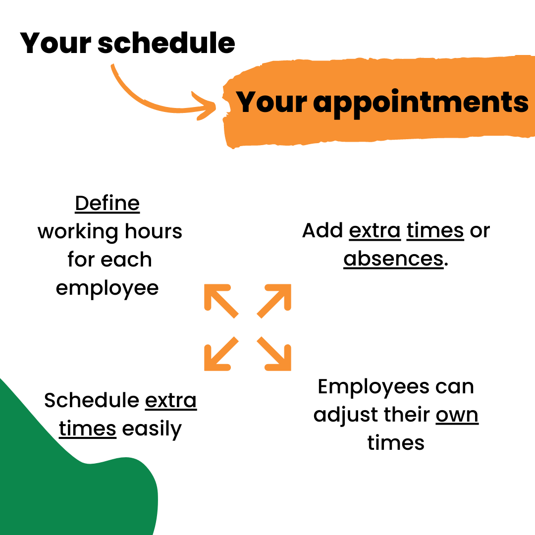 Define working hours for each employee